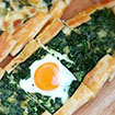 Ispanakl Yumurtal Pide
